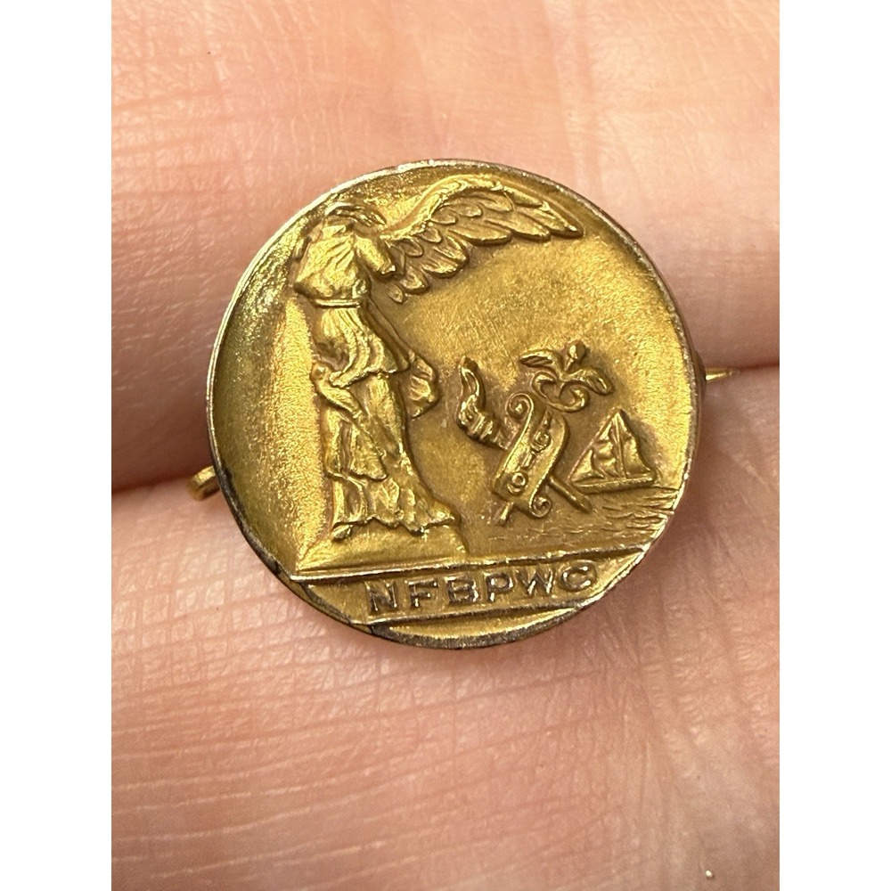 Antique Gold Filled National Fed of Business & Professional Women's Clubs Brooch